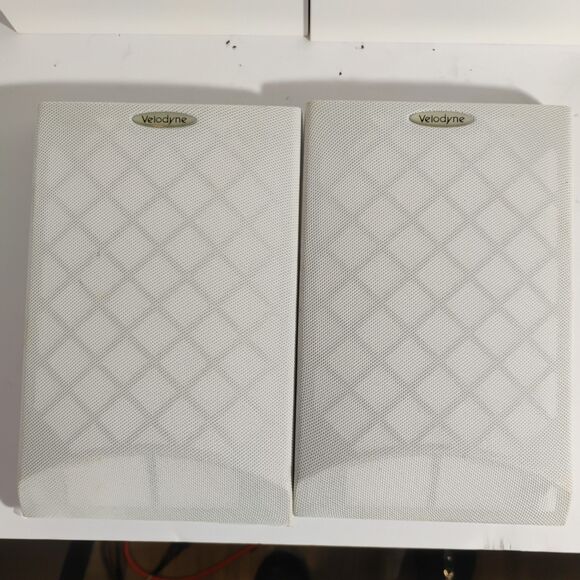Pair Rare White Velodyne CHT-14WV Bookshelf Satellite Speakers 2002 - Picture 14 of 16